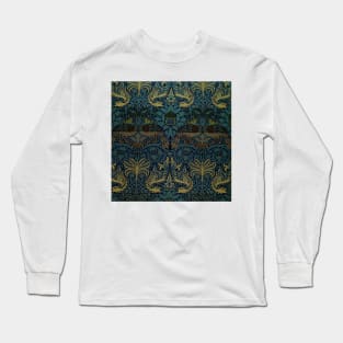 Persian Asian Architecture pattern Arabian Dragons Forest Long Sleeve T-Shirt